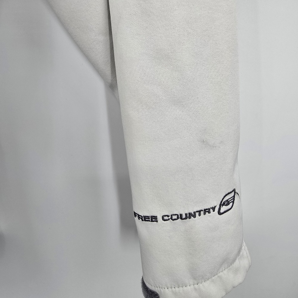 Free Country Womens XL White Softshell Jacket Hooded Lined Zip Up - Picture 6 of 10